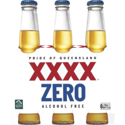 Photo of XXXX Zero Alcohol Free Beer Bottles