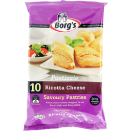 Photo of Borgs Pastizzis Ricotta Savoury Pastries 10 Pack 625g