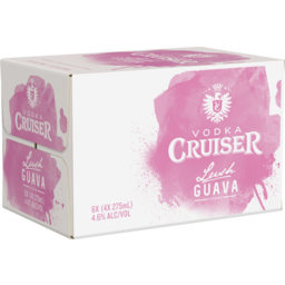 Photo of Vodka Cruiser Lush Guava 4.6% 6 X 4 X 275ml Bottle 4.0x275ml
