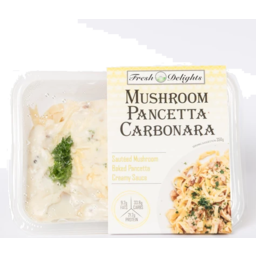 Photo of Fresh Delights Meals Mushroom Pancetta Carb 350g