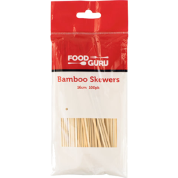 Photo of Food Guru Bamboo Skewers 16cm 100 Pack