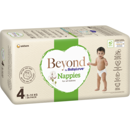 Photo of Beyond By Babylove Nappies Size 4 (9-14kg), 38 Pack