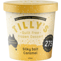 Photo of Tilly's Guilt Free Frozen Dessert Silky Salt Caramel 475ml