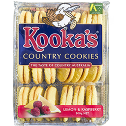 Photo of Kooka’s County Cookies Lemon & Raspberry 500gm