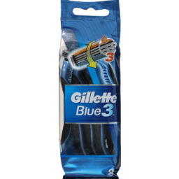 Photo of Gillette Blue 3 Disposable Shaving Razors 8 Pack 