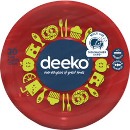 Photo of Deeko Plastic Snack Plates 20's