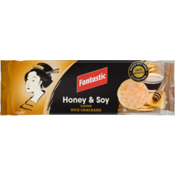 Photo of Fantastic Honey Soy Flavour Rice Crackers 100g