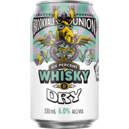 Photo of Brookvale Union Whisky & Dry 330ml Can