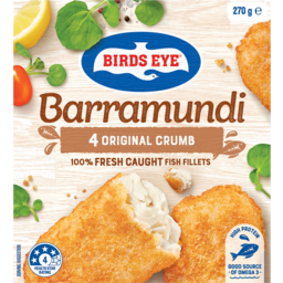 Photo of Birds Eye Barramundi Original Crumb Fish Fillets 4 Pack 270g