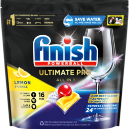 Photo of Finish Ultimate Pro Dishwashing Tablets Lemon Sparkle 16 pk