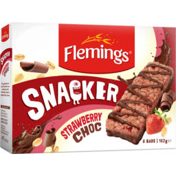 Photo of Flemings Snacker Strawberry Chocolate 6 Pack