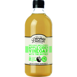Photo of Barnes Naturals Organic Unfiltered Apple Cider Vinegar With The Mother 1l