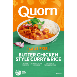Photo of Quorn Meat Free Butter Chicken Style Curry Rice 350g