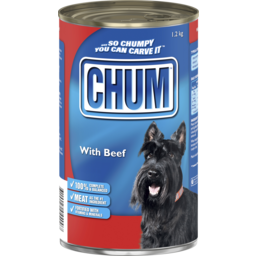 Photo of Chum Adult Wet Dog Food With Beef Can