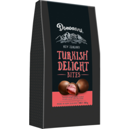 Photo of Donovans Bites Turkish Delight Milk Chocolate 180g