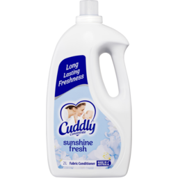 Photo of Cuddly Concentrate Liquid Fabric Softener Conditioner, , 100 Washes, Sunshine Fresh, Long Lasting Fragrance