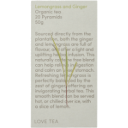 Photo of Love Tea Lemongrass Ginger Teabags
