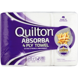 Photo of Quilton Absorba Extra Strong & Absorbent 4 Ply Paper Towel 3 Pack