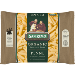 Photo of San Remo Organic Bronzato Style Penne 500g