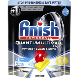 Photo of Finish Quantum Ultimate Pro Dishwashing Tablets Lemon Sparkle 46 Pack 