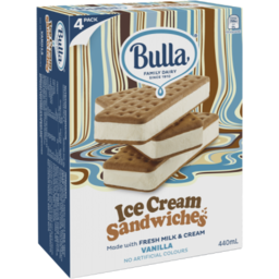 Photo of Bulla Ice Cream Sandwiches Vanilla