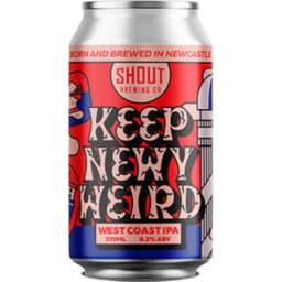Photo of Shout Brewing Keep Newy Weird West Coast IPA Can