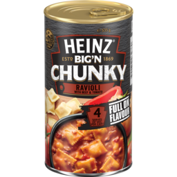 Photo of Heinz Big N Chunky Soup Ravioli With Beef & Tomato