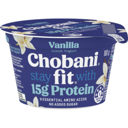Photo of Chobani Fit High Protein Greek Yogurt Vanilla 160g 160g