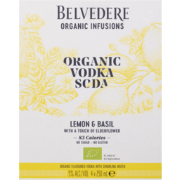 Photo of Belvedere Organic Vodka Soda Lemon & Basil Can
