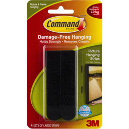Photo of Command™ Large Picture Haging Strips Black