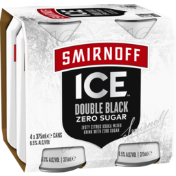 Photo of Smirnoff Ice Double Black Zero Sugar Cans