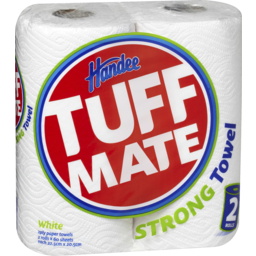 Photo of Handee Tuff Mate White Paper Towels 2pk