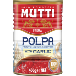 Photo of Mutti Polpa Finely Chopped Tomatoes With Garlic 400g 400g