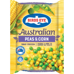 Photo of Birds Eye Australian Snap Frozen Peas & Supersweet Corn