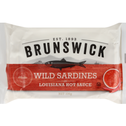 Photo of Brunswick Wild Sardines in Louisiana Hot Sauce 106g