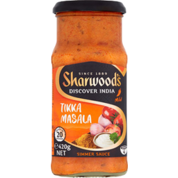Photo of Sharwoods Tikka Masala Medium Simmer Sauce 420g