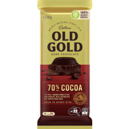 Photo of Cadbury Old Gold 70% Cocoa Dark Chocolate 180g