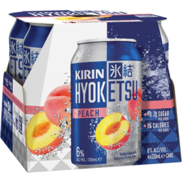 Photo of Kirin Hyoketsu Vodka Soda & Peach Can 4pk