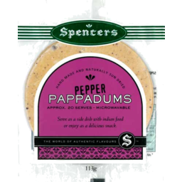 Photo of Spencers Papadams Pepper