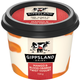 Photo of Gippsland Dairy Mango & Blood Orange Twist Yogurt 700g 700g