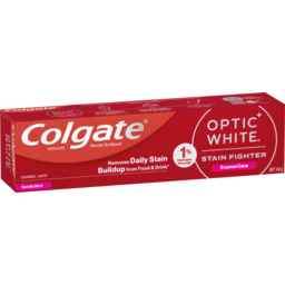 Photo of Colgate Optic White Stain Fighter Enamel Care Teeth Whitening Toothpaste,