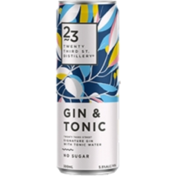 Photo of 23rd Street Gin & Tonic Can 300ml