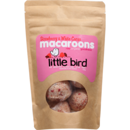 Photo of Little Bird Macaroons Strawberry & White Cacao