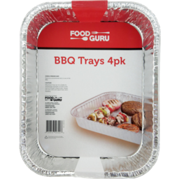 Photo of Food Guru Medium Foil BBQ Trays 4 Pack