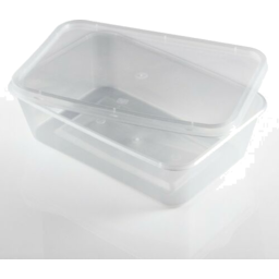 Photo of Plastic Take Away Container With Lid - 50pc