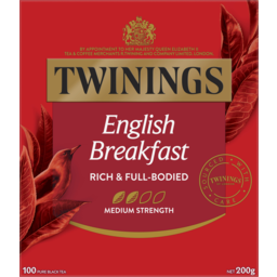 Photo of Twinings English Breakfast Tea Bags 100 Pack 200g