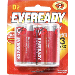 Photo of Eveready Red Hd D 1050 2pk