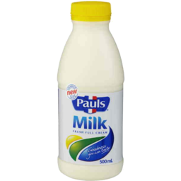 Photo of Pauls Full Cream Milk 500ml (Bottle)