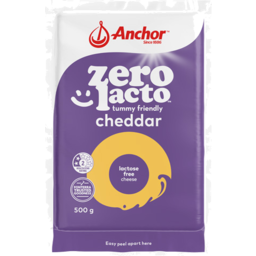 Photo of Anchor Cheese Block Zero Lactose 500g