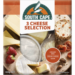 Photo of South Cape Orange 3 Cheese Selection 320gm
